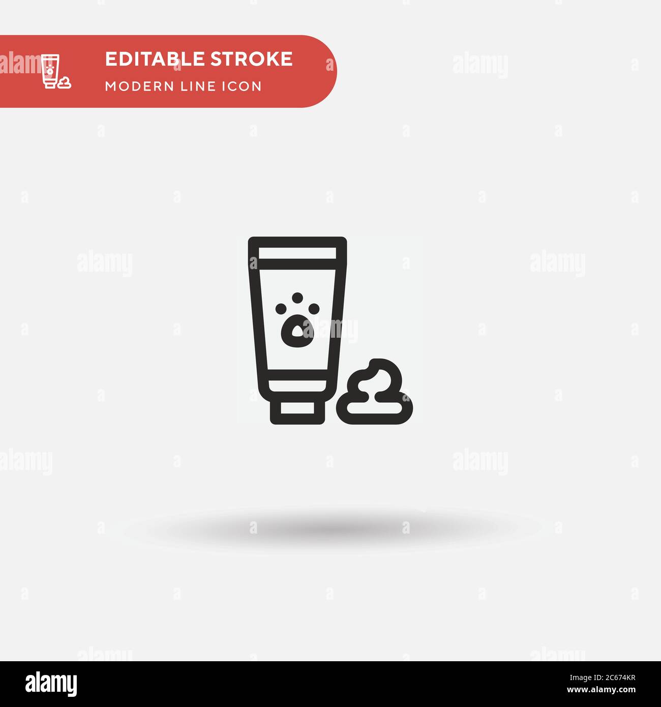 Icône vecteur simple PET. Modèle de conception de symbole d'illustration pour l'élément d'interface utilisateur Web mobile. Pictogramme moderne de couleur parfaite sur contour modifiable. Icônes PET pour Illustration de Vecteur