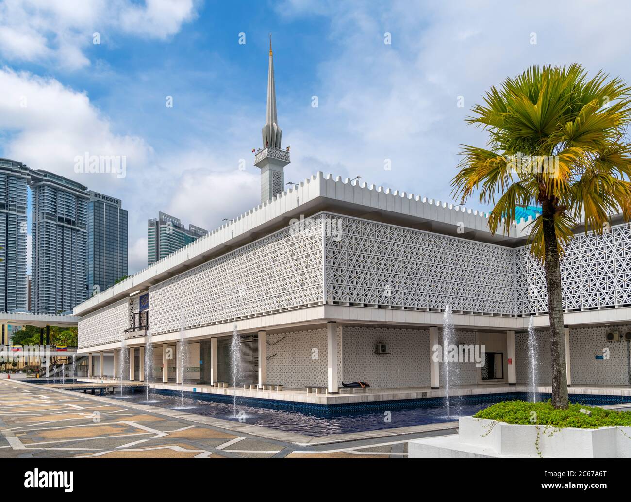 Mosquée nationale de Malaisie (Masjid Negara Malaysia), Kuala Lumpur, Malaisie Banque D'Images