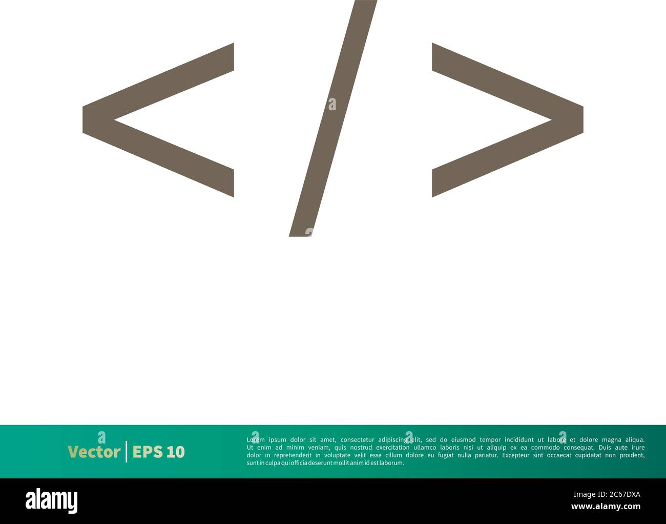 Icône d'encodage modèle de logo vectoriel conception d'illustration. EPS vectoriel modifiable 10. Illustration de Vecteur