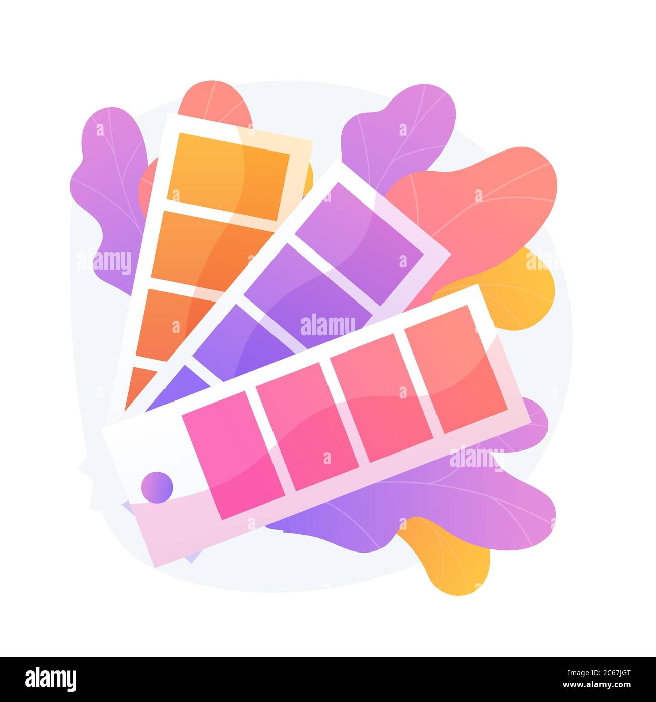 Palette de nuances de couleurs vecteur concept métaphore. Illustration de Vecteur