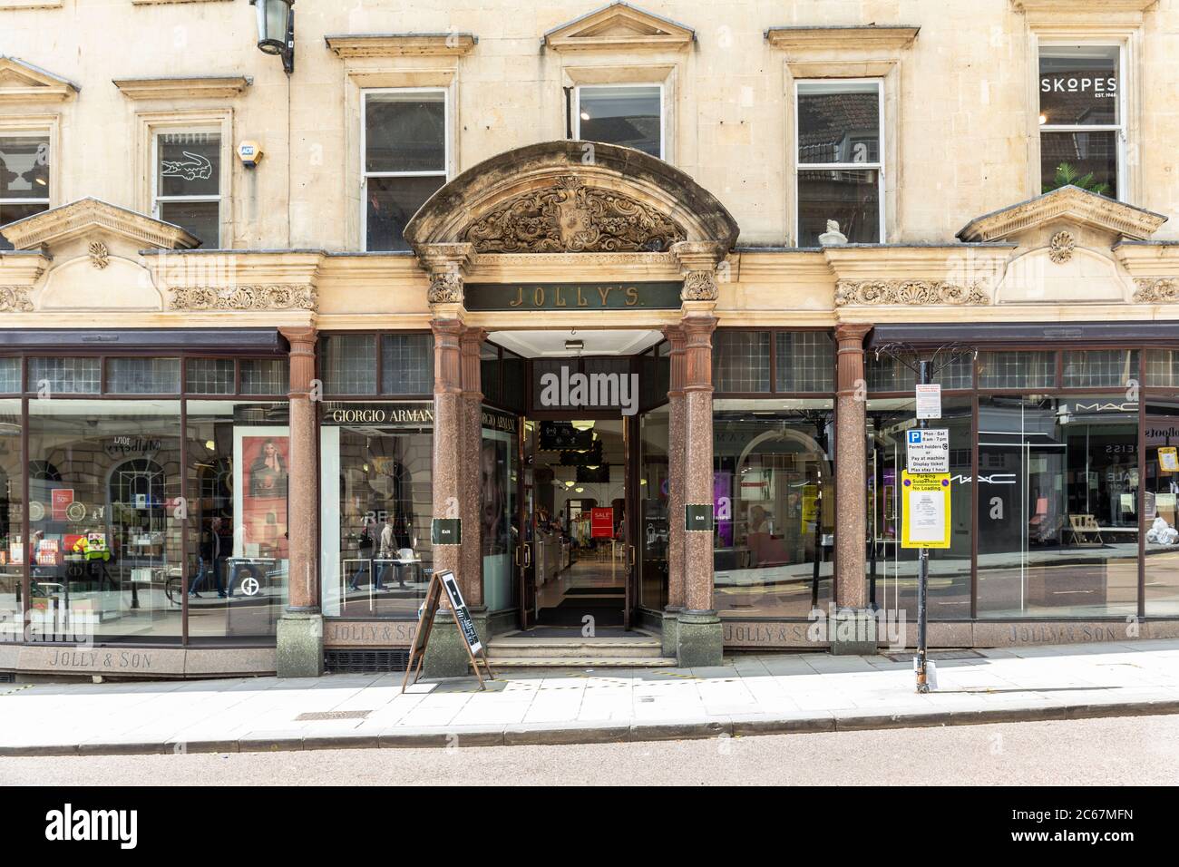 Jolly's grand magasin à Milsom Street, Bath, Angleterre, Royaume-Uni Banque D'Images