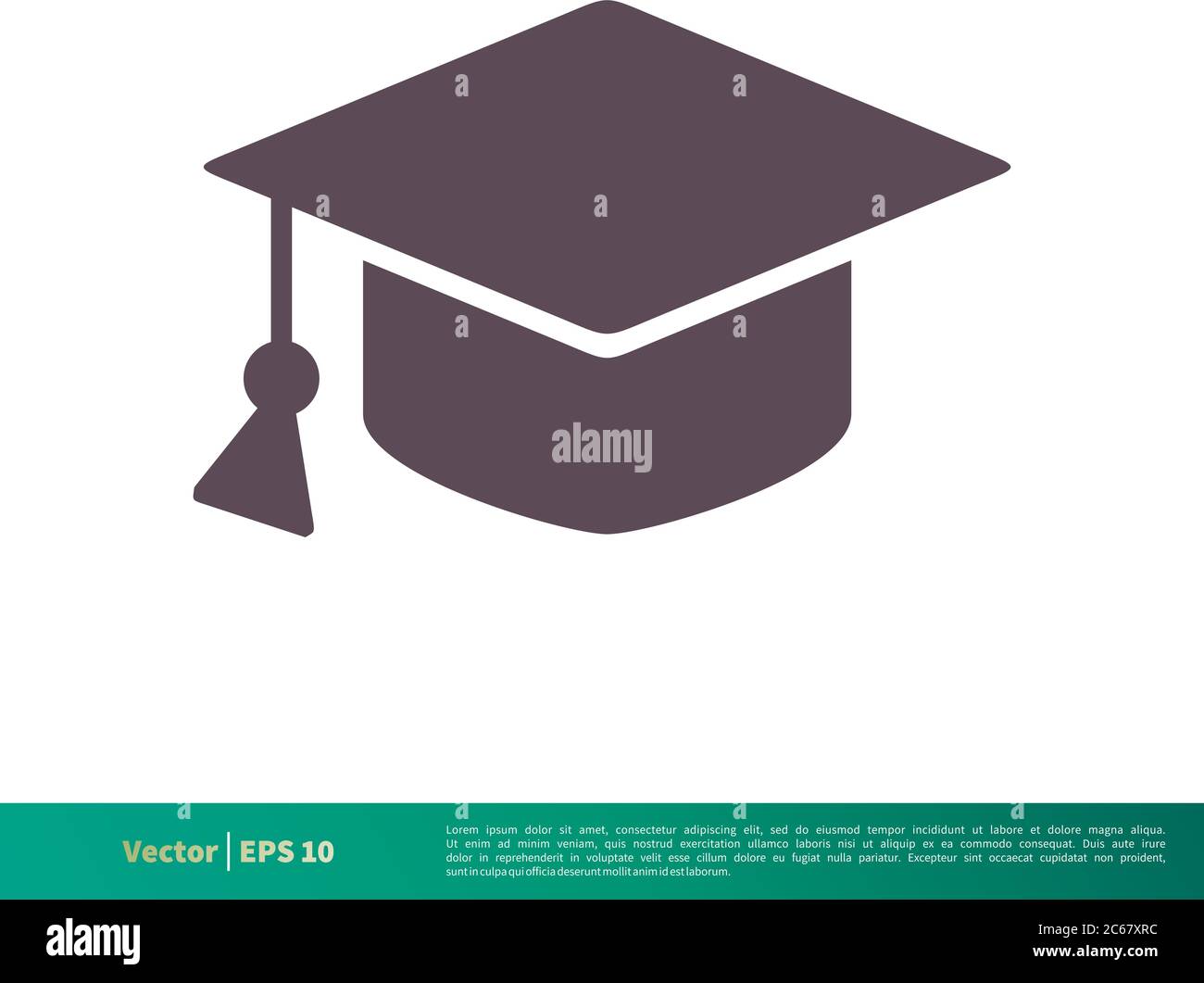 Design d'illustration du modèle de logo Vector Icon pour les étudiants diplômés. EPS vectoriel modifiable 10. Illustration de Vecteur