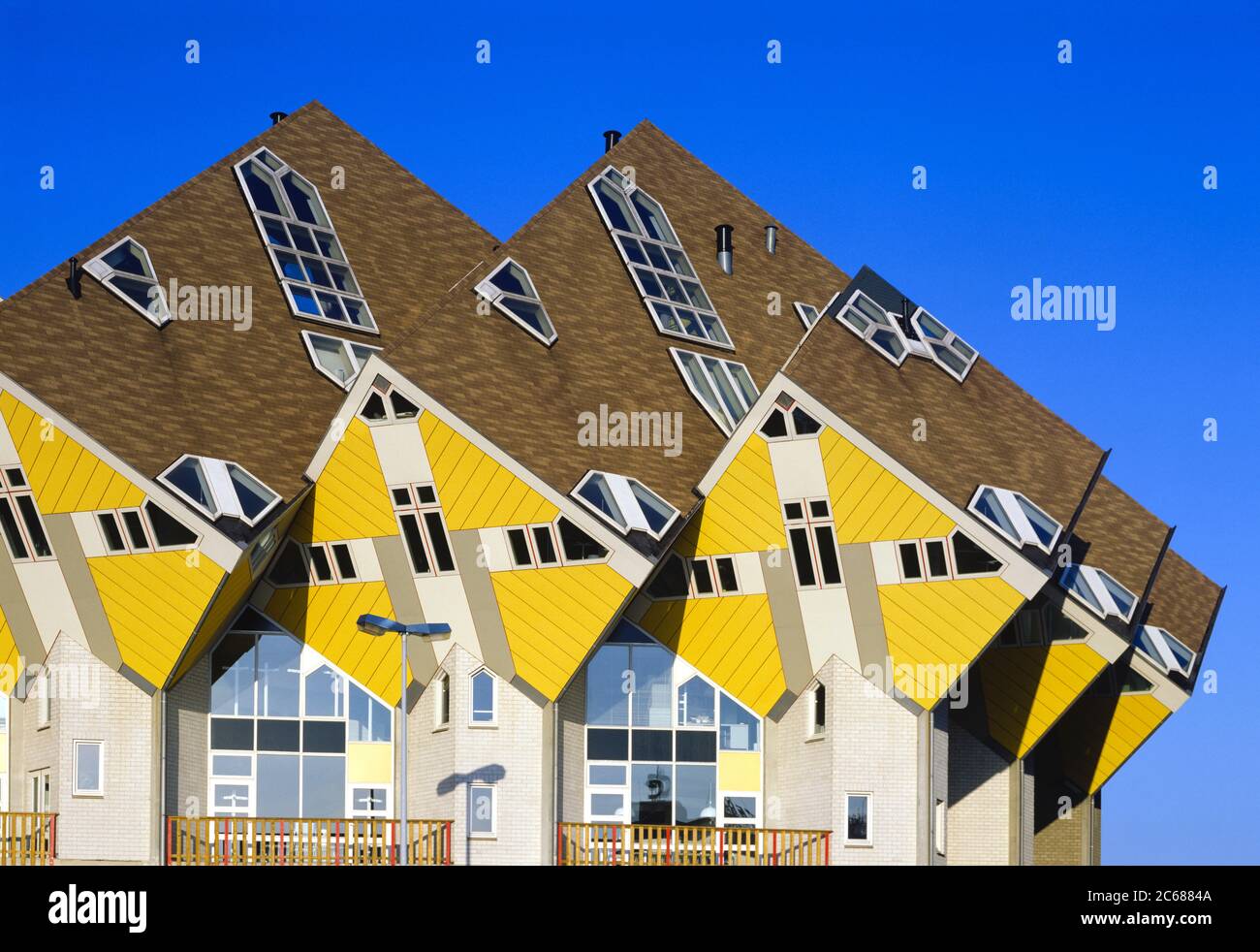 Architecture des maisons de cube, Rotterdam, Hollande Banque D'Images