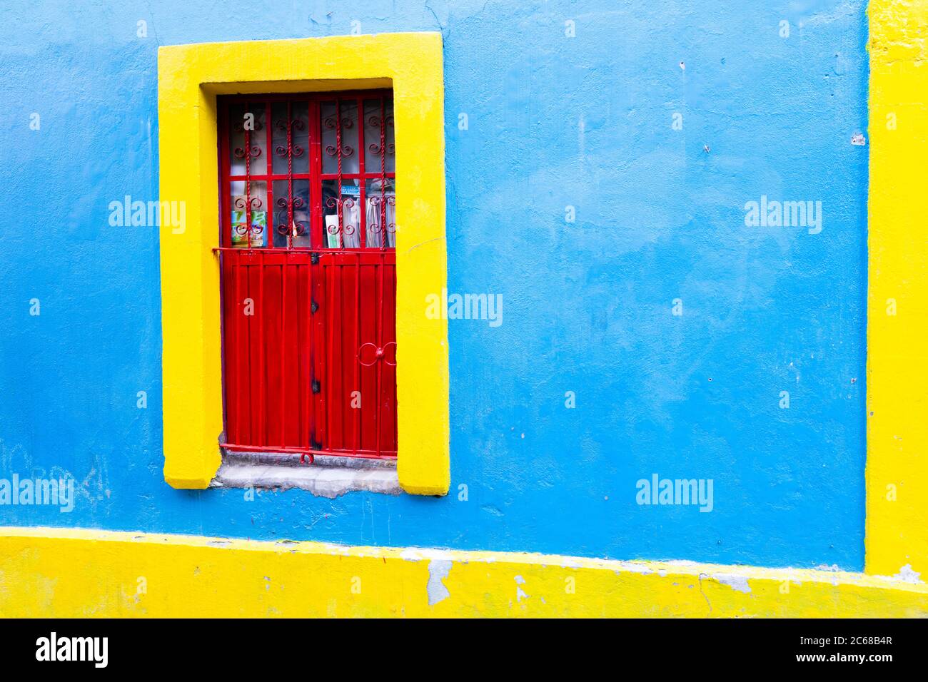 Vue sur la fenêtre, Guanajuato, Mexique Banque D'Images Vue sur la fenêtre, Guanajuato, Mexique Banque D'Images