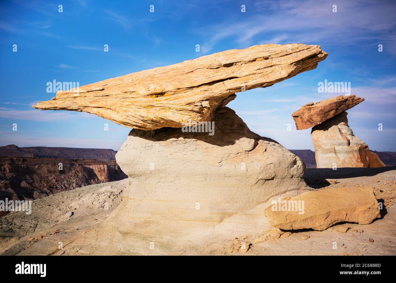 Formation de Hoodoo à Stud Horse point, Utah, États-Unis Banque D'Images