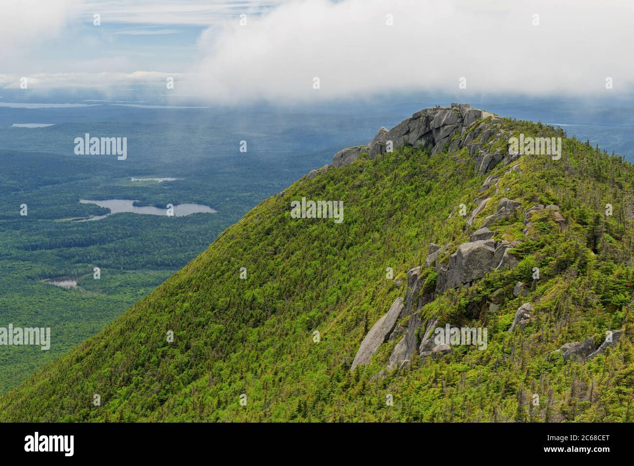 Le sommet de DoubleTop Mountain dans le parc national de Baxter. Banque D'Images