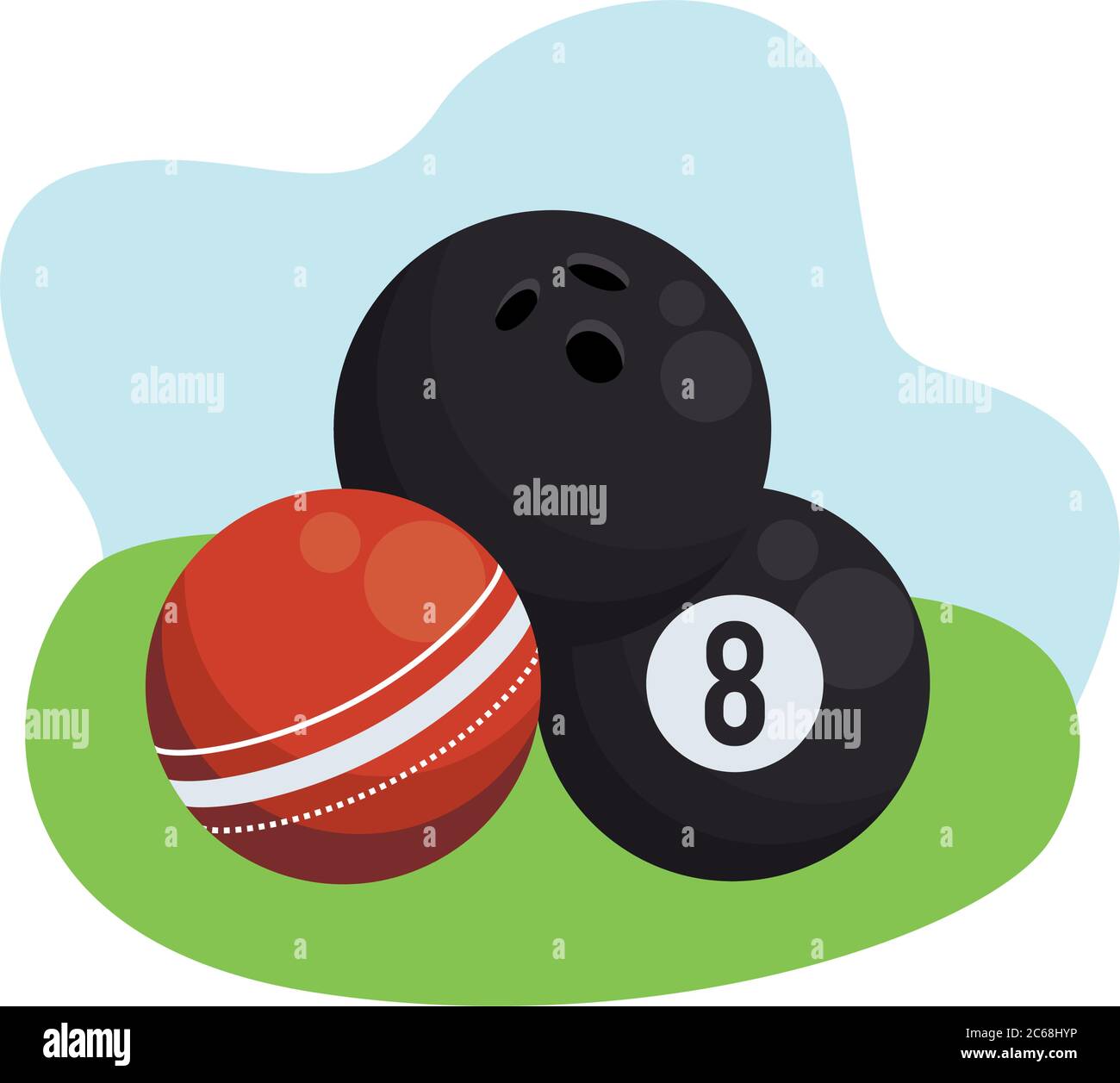 bowling et jeu de boules de billard avec dessin vectoriel de balles de  sport Image Vectorielle Stock - Alamy