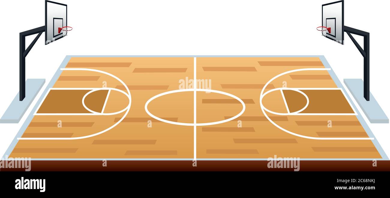 motif vectoriel d'icône de scène de terrain de basket-ball Image  Vectorielle Stock - Alamy