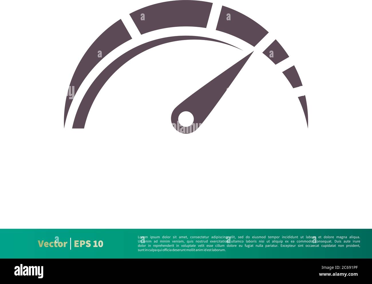Modèle d'illustration du logo Vector de l'icône indicateur de vitesse. EPS vectoriel modifiable 10. Illustration de Vecteur