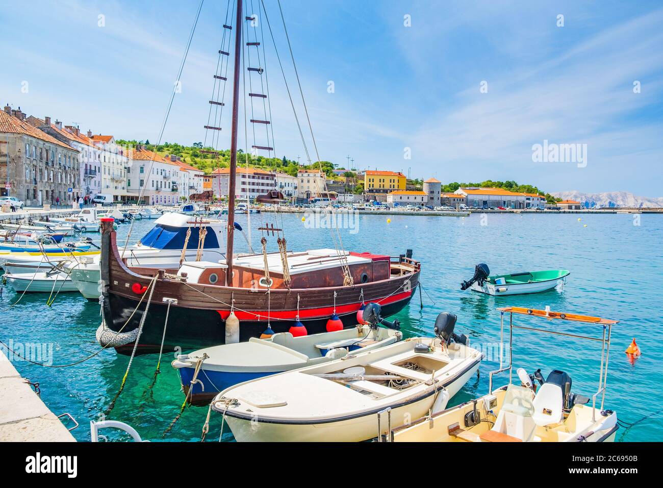 Ville de Senj à Primorje en Croatie Banque D'Images