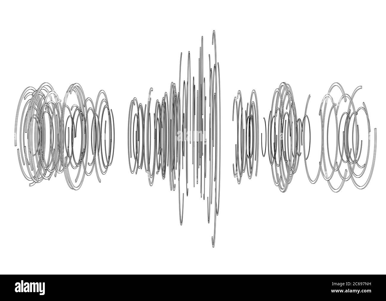 Objet HUD futuriste abstrait Banque D'Images