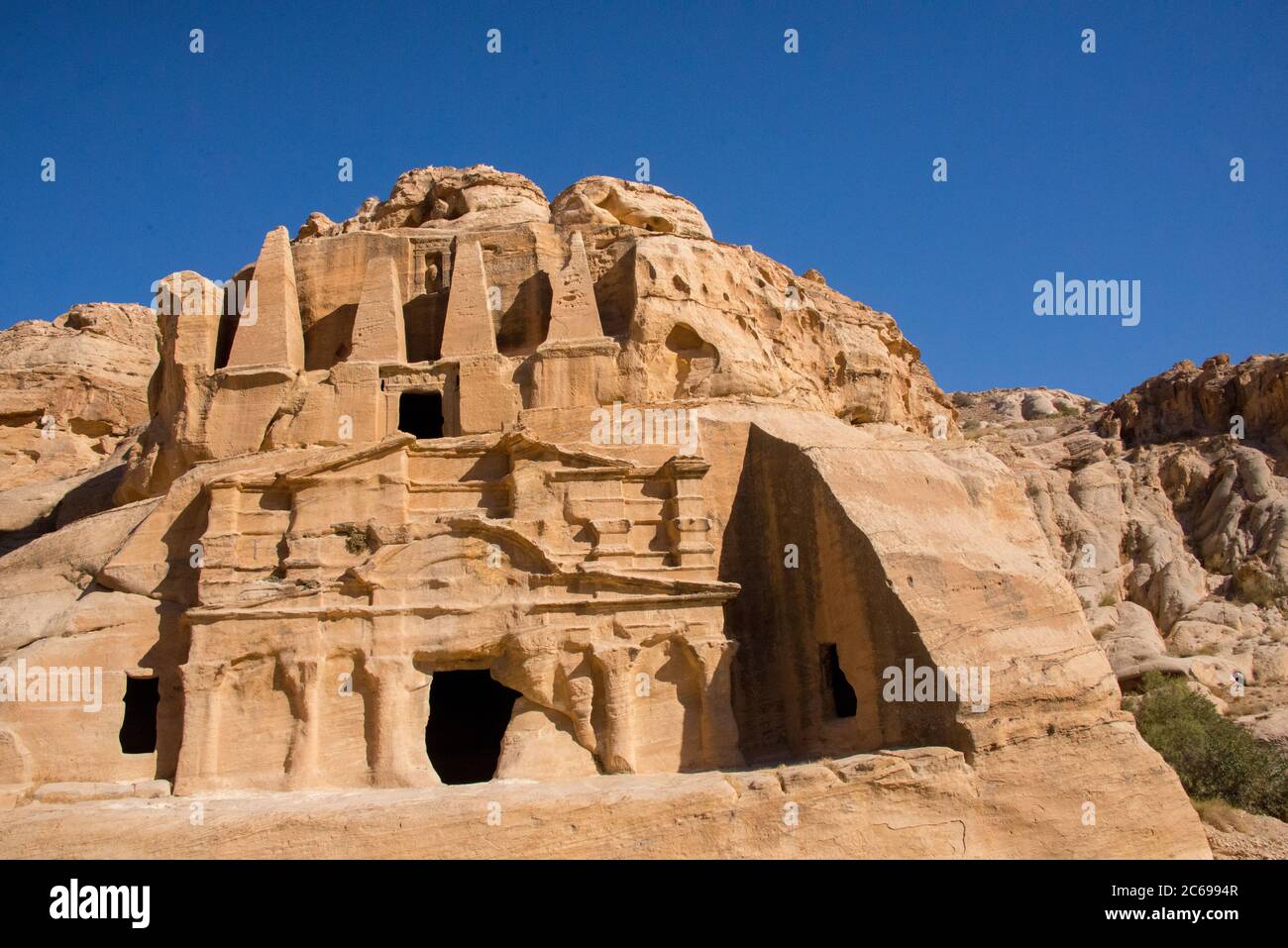 Asie, Moyen-Orient, Jordanie, Petra, Bab comme Siq Triclinium Banque D'Images