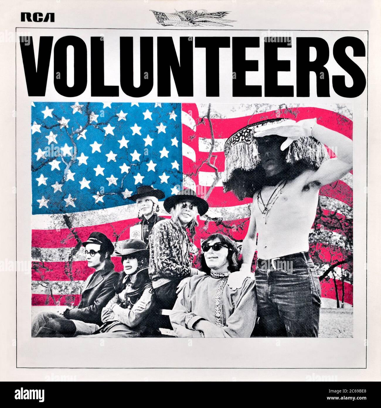 Jefferson Airplane - couverture originale de l'album en vinyle - volontaires - 1969 Banque D'Images