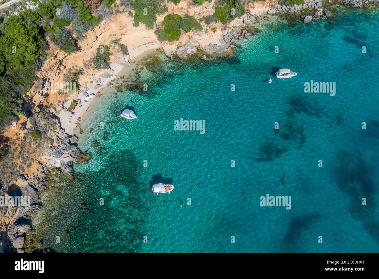 Plage de Rab d'en haut Banque D'Images