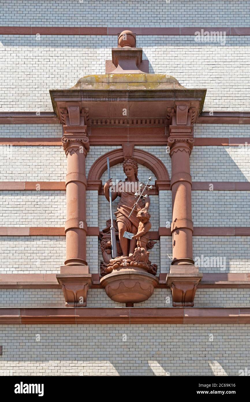 Bureau de poste principal, Schwerin, Mecklembourg-Poméranie-Occidentale, Allemagne Banque D'Images