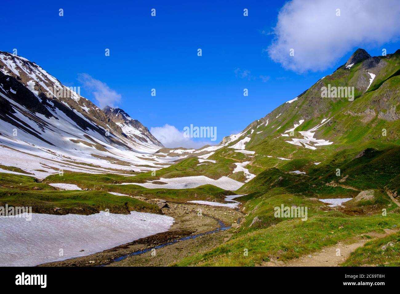 Nuefenenstock et la vallée du Griespass, Suisse Banque D'Images