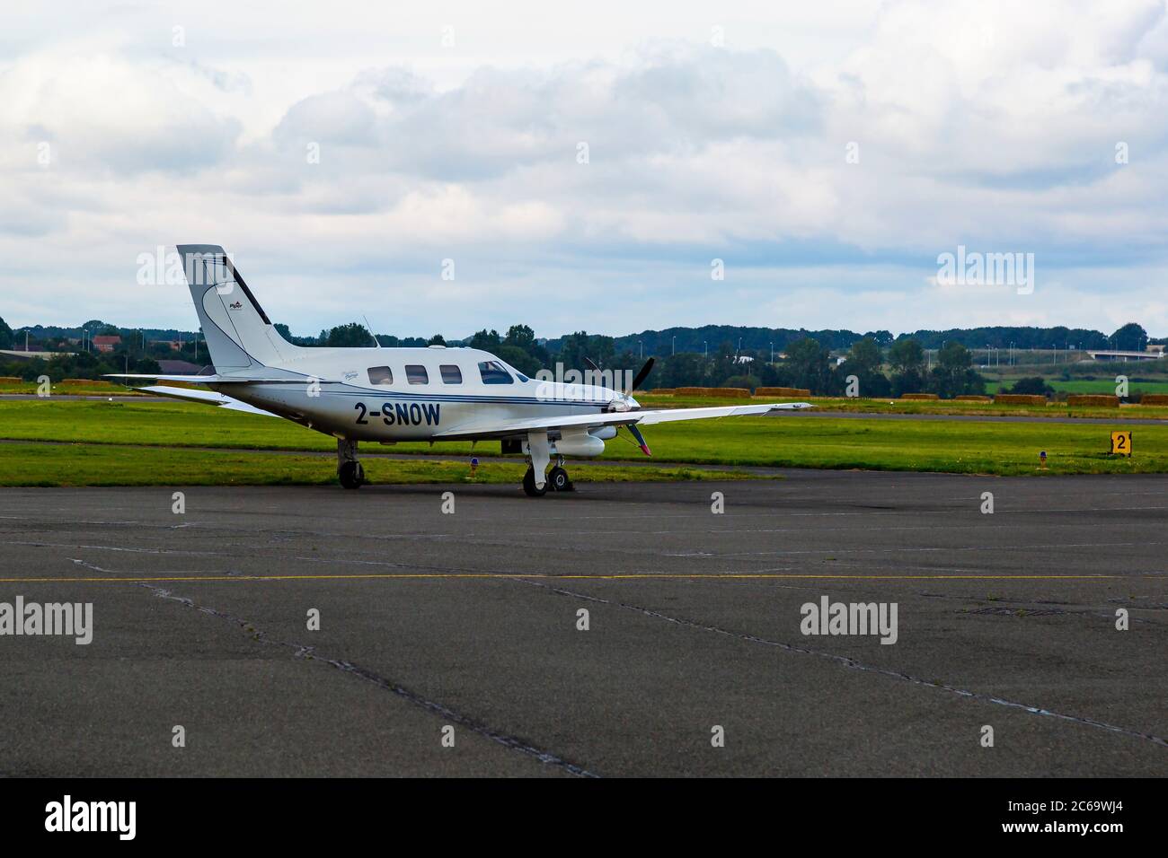 Piper PA-46-350P Malibu Mirage Jet-prop 2-NEIGE Banque D'Images