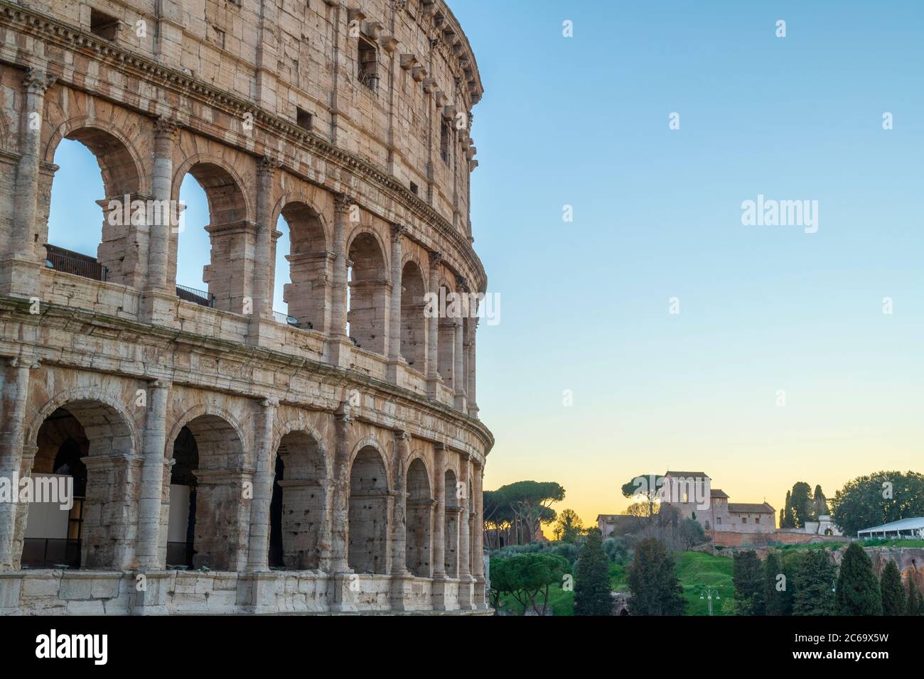 L'Italie, Lazio, Rome, Colosseum Banque D'Images