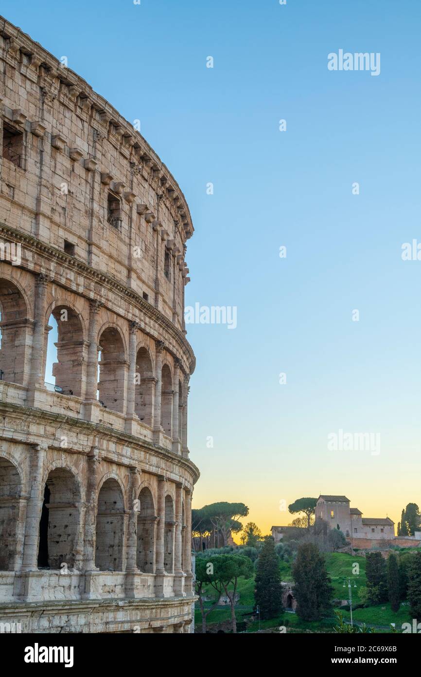 L'Italie, Lazio, Rome, Colosseum Banque D'Images