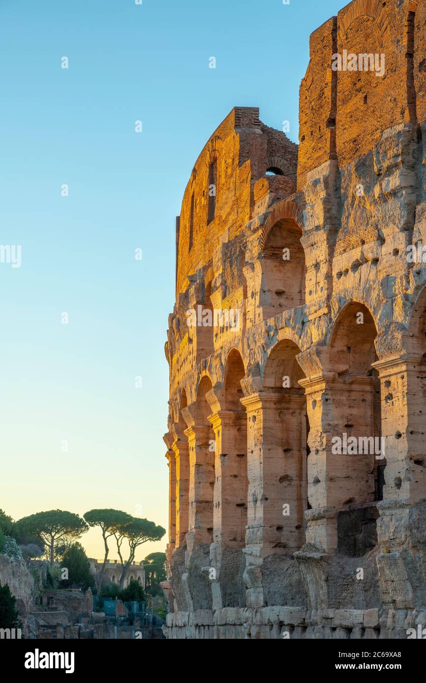 L'Italie, Lazio, Rome, Colosseum Banque D'Images