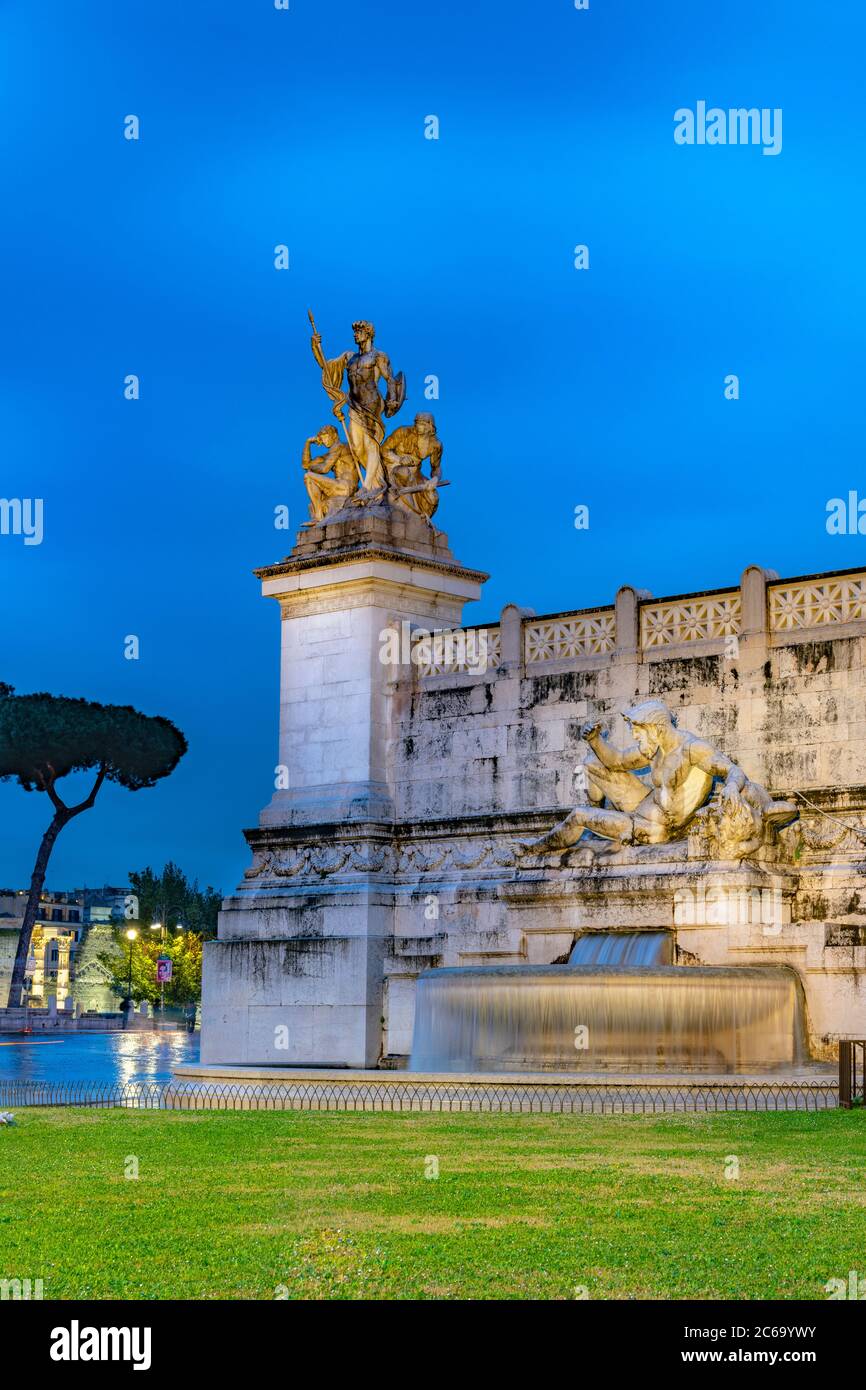 Italie, Latium, Rome, Monument Vittorio Emanuele II, Altare della Patria, autel de la Patrie Banque D'Images