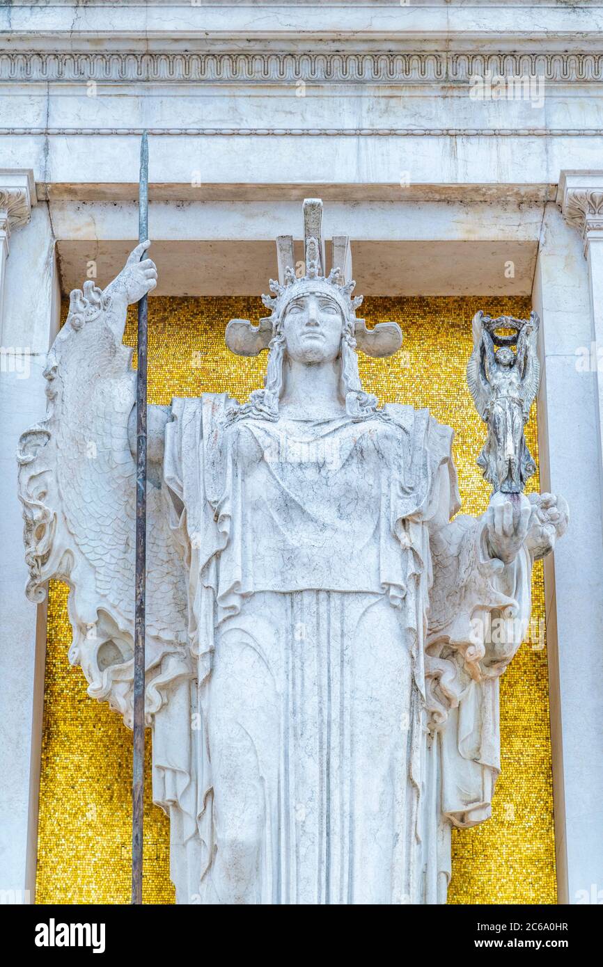 Italie, Latium, Rome, Monument Vittorio Emanuele II, Altare della Patria, autel de la Patrie, tombe du Soldat inconnu, tombe del Milite Ignoto Banque D'Images