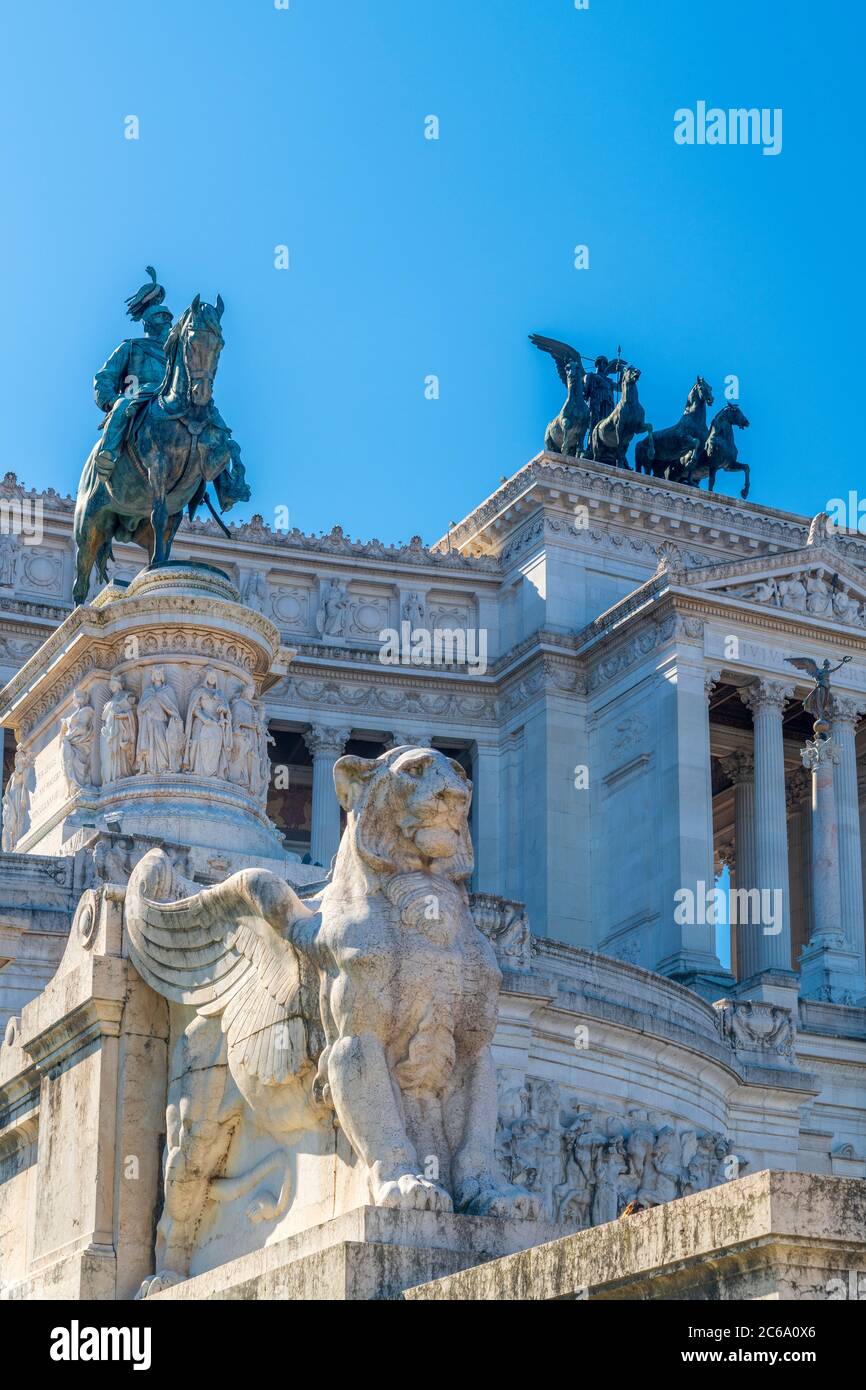 Italie, Latium, Rome, Monument Vittorio Emanuele II, Altare della Patria, autel de la Patrie Banque D'Images