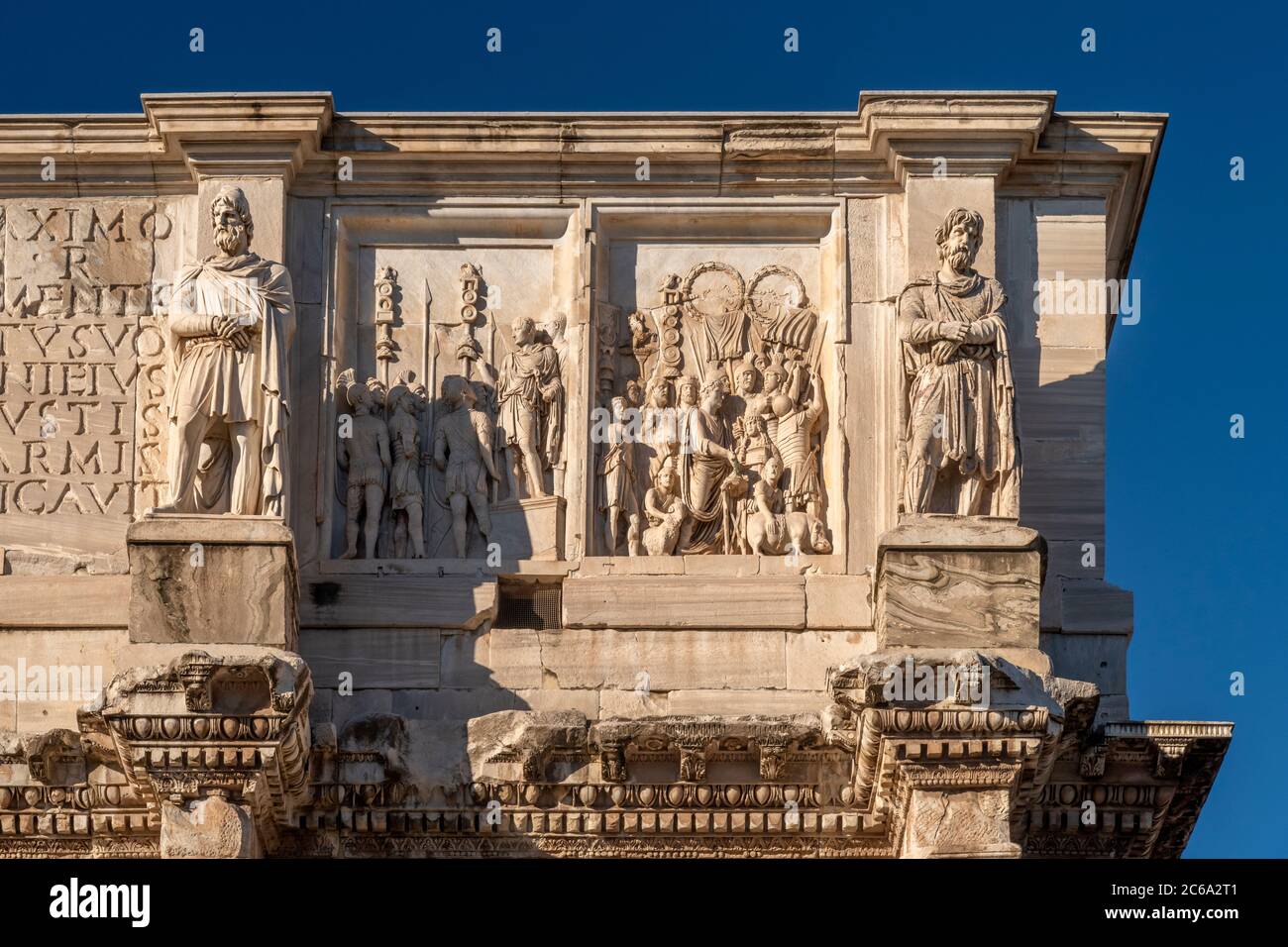 L'Italie, Lazio, Rome, l'Arc de Constantin Banque D'Images