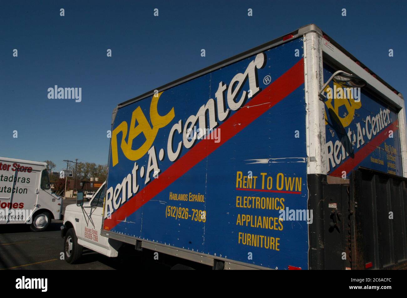 Camion de location d'entreprise Banque de photographies et d’images à