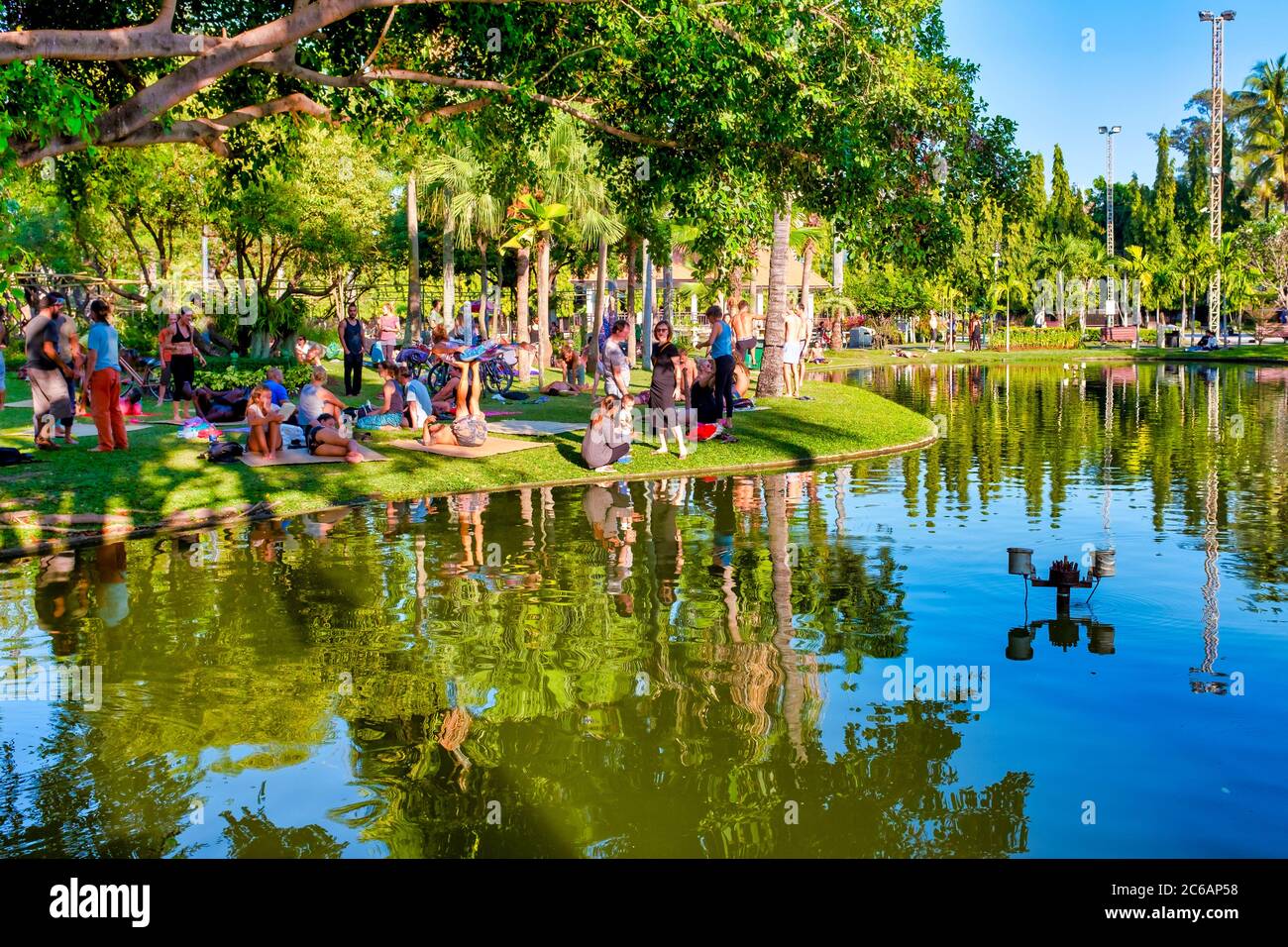 Parc public Buak Hard, Chiang Mai, Thaïlande Banque D'Images Parc public Buak Hard, Chiang Mai, Thaïlande Banque D'Images