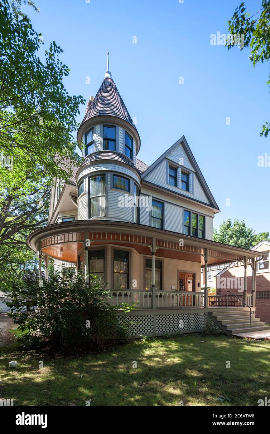 Maison natale d'Ernest Hemingway, Oak Park, Chicago, Illinois, États-Unis Banque D'Images