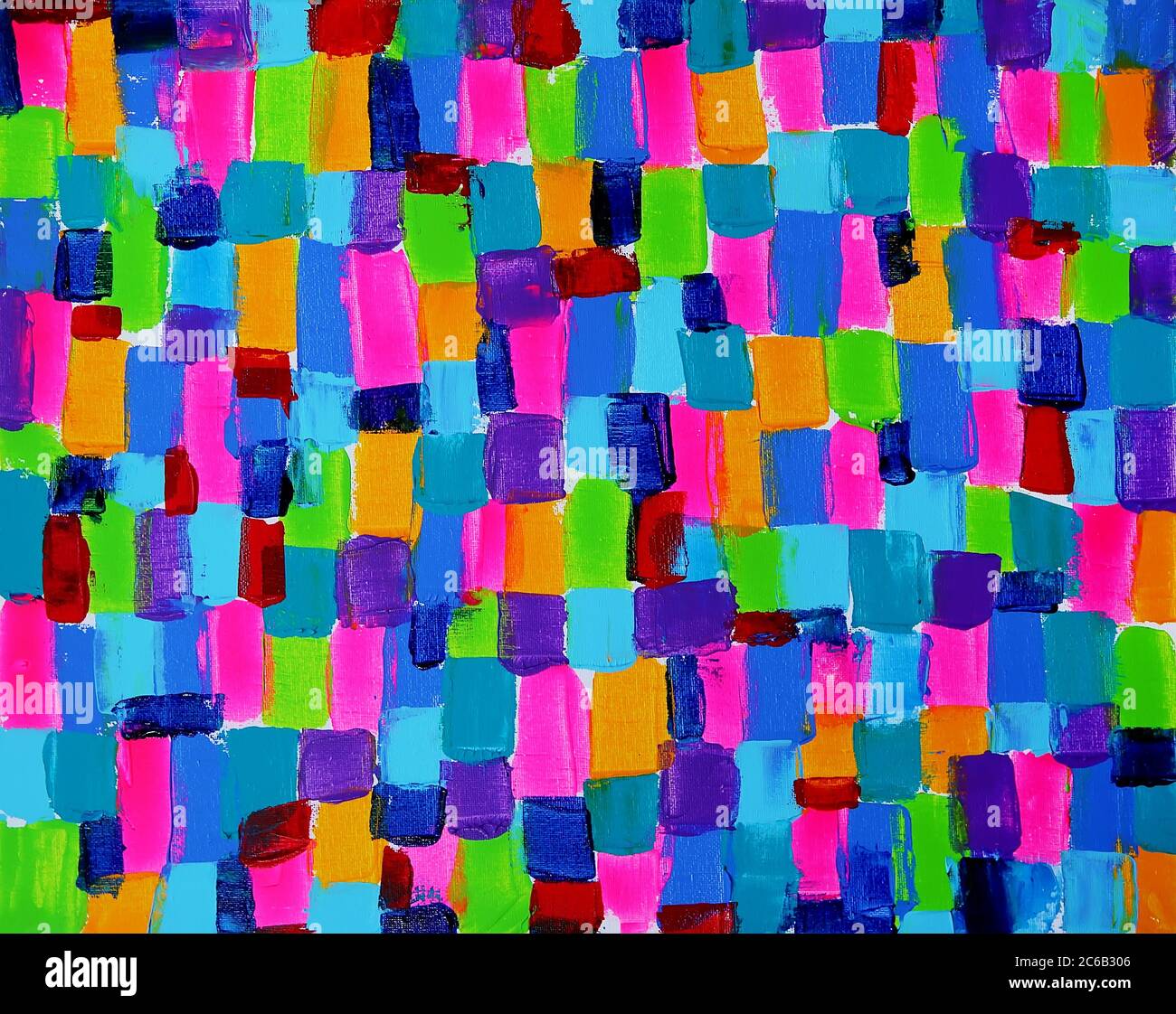 Arrière-plan abstrait peint d'art aux couleurs vives Banque D'Images