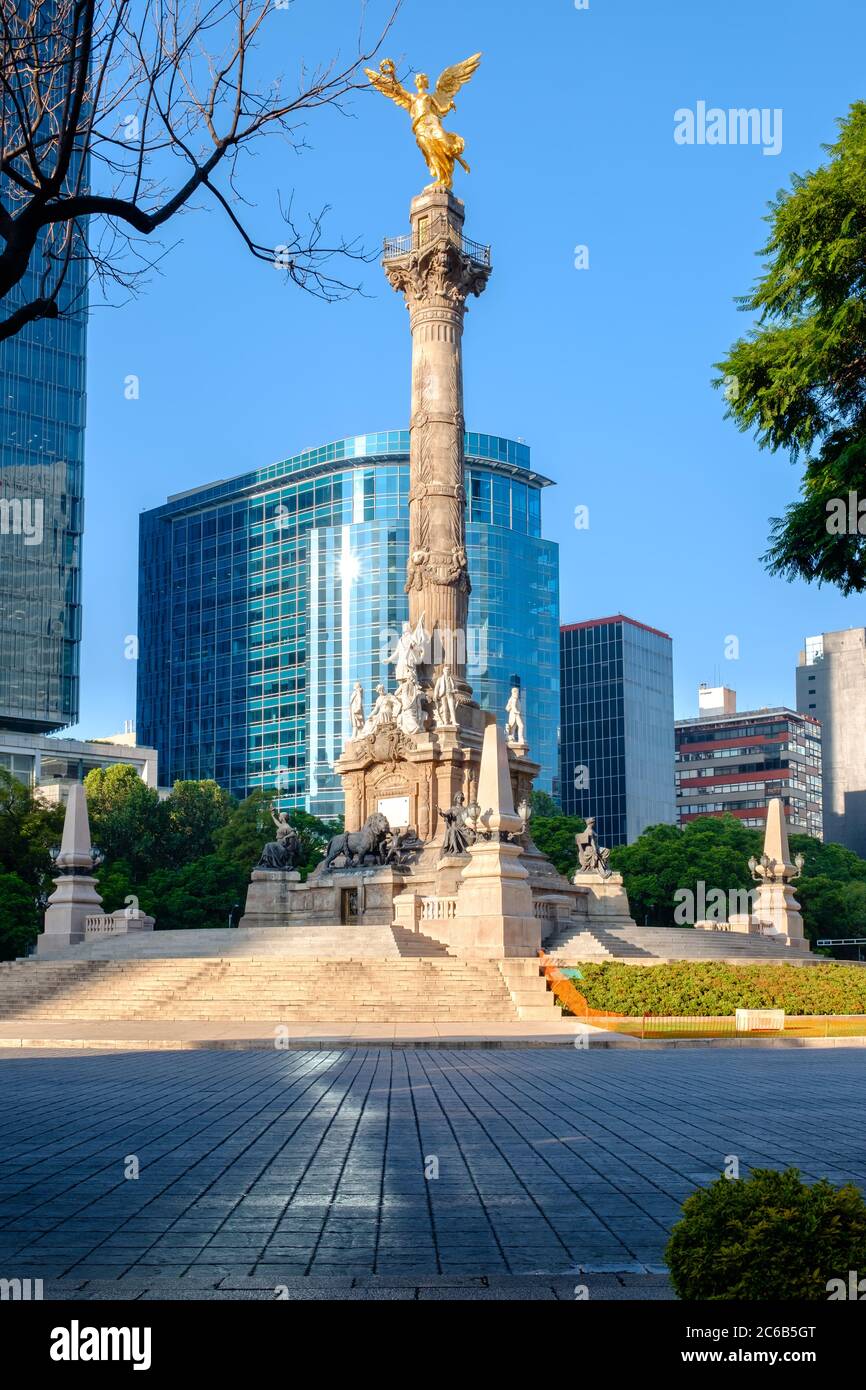 L'Ange de l'indépendance dans la ville de Mexico Banque D'Images