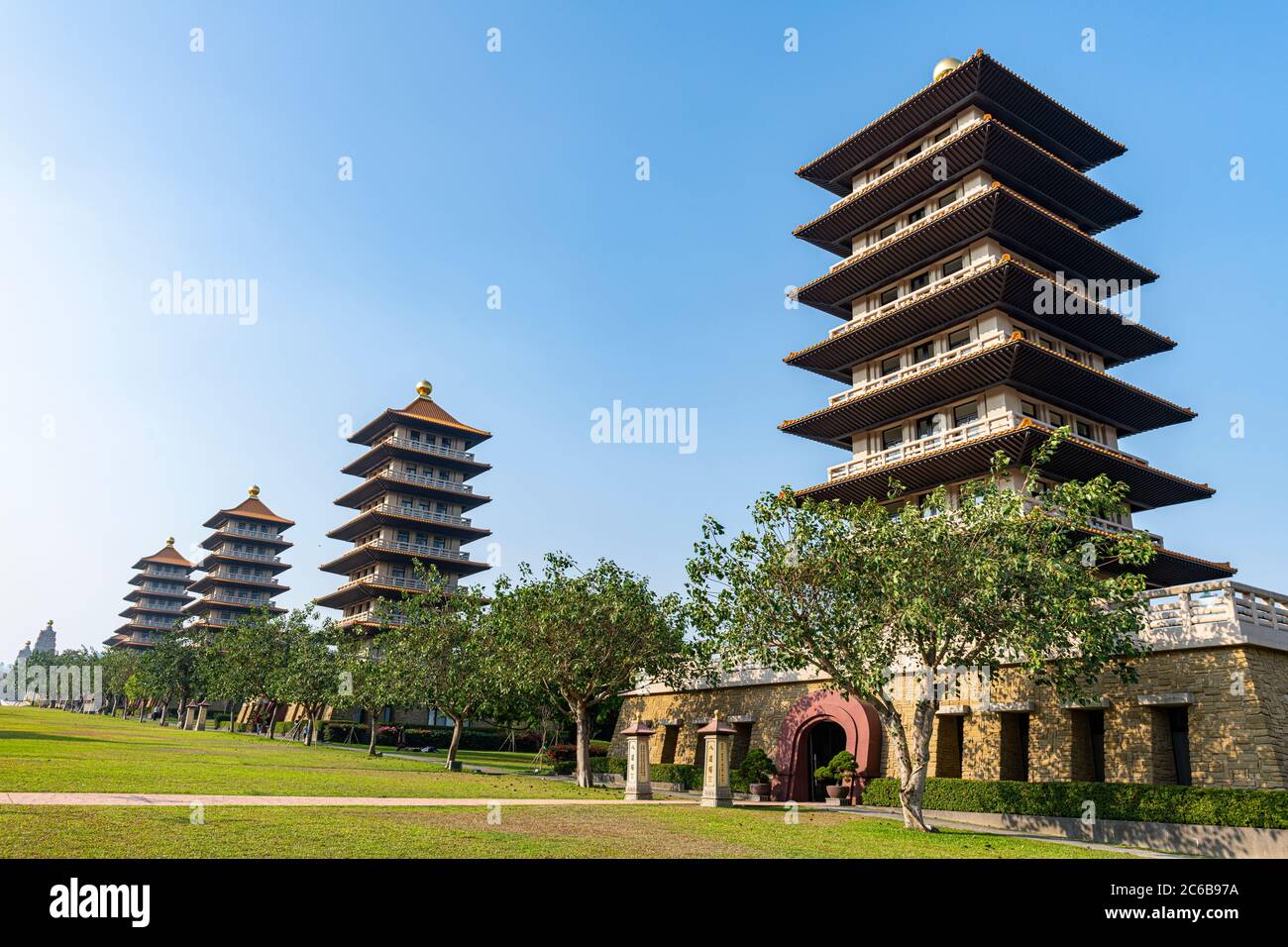 FO Guang Shan Monastère, FO Guang Mountain (Shan), Taïwan, Asie Banque D'Images