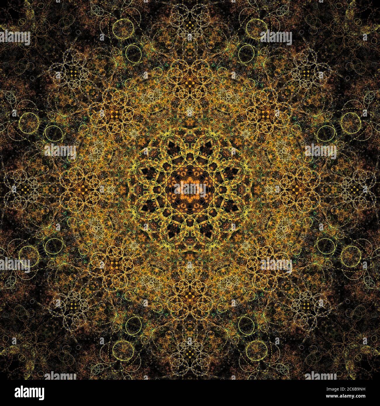 Mandala Fractal Art Banque D'Images