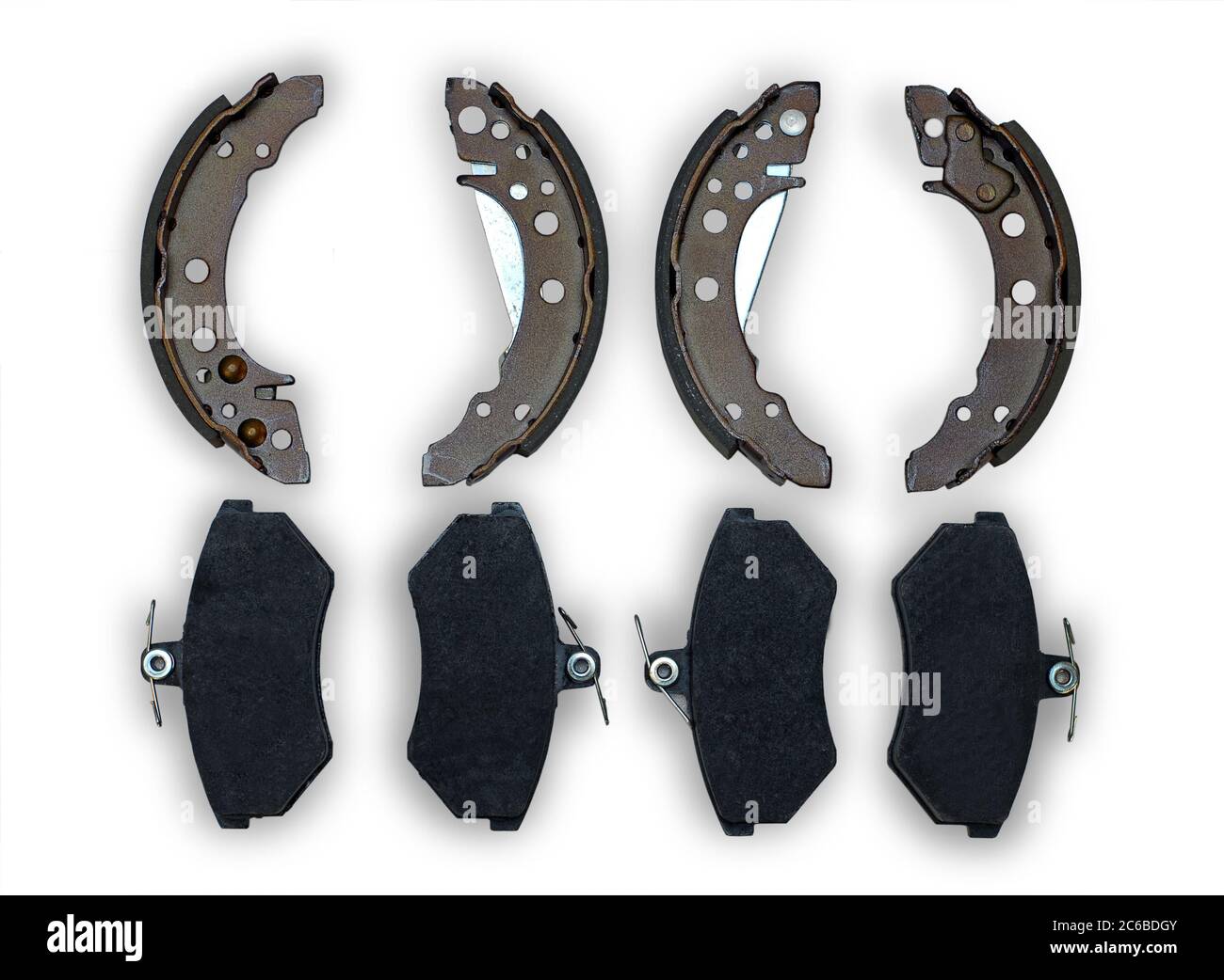 pièces pour système de freinage, plaquettes et segments de frein pour voiture, pièces pour système de freinage Banque D'Images