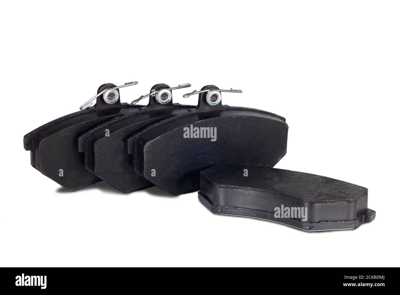 quatre plaquettes de frein pour voiture, pièce pour système de freinage à disque Banque D'Images