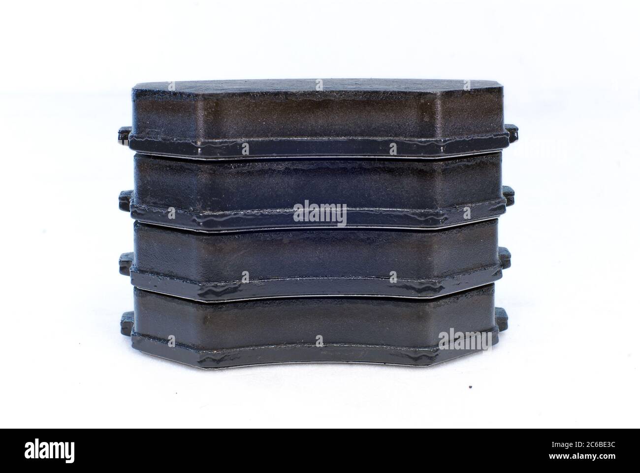 Plaquettes de frein, quatre plaquettes de frein pour voiture, pièce pour système de freinage à disque Banque D'Images