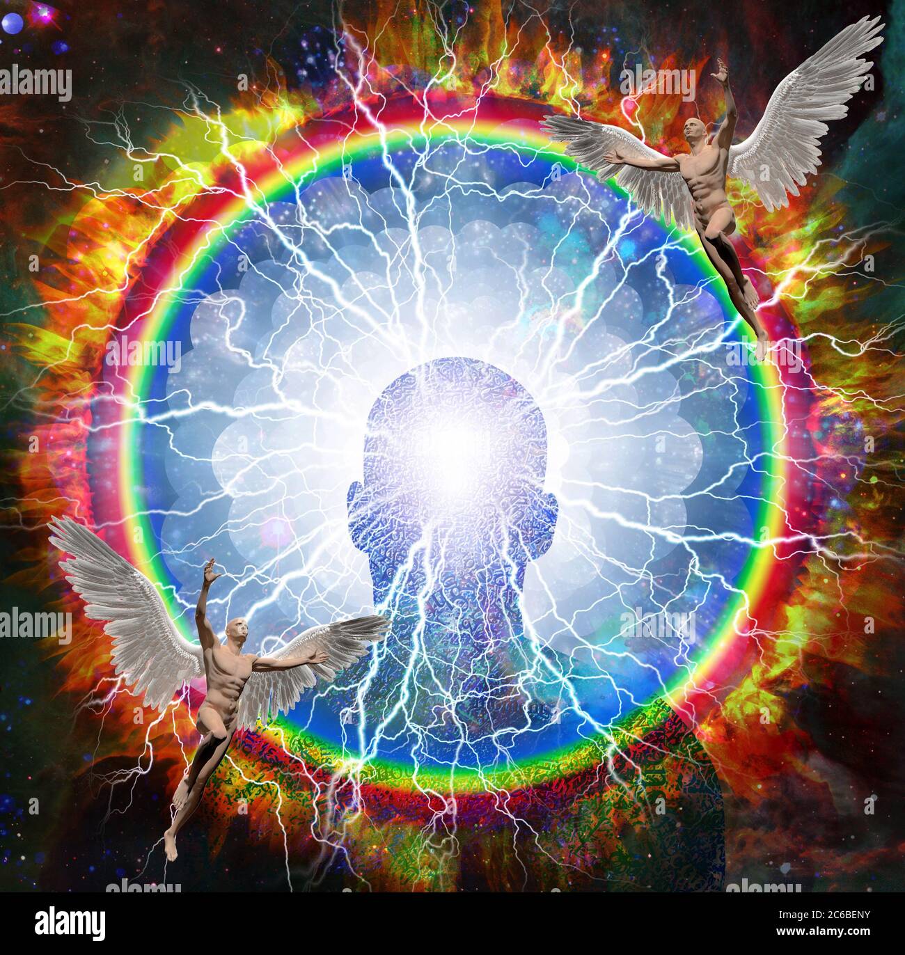 La puissance de l'esprit Banque D'Images