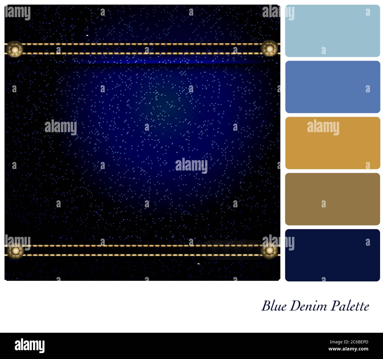 Palette de jeans avec nuances de couleurs gratuites. Format vectoriel EPS10 Illustration de Vecteur