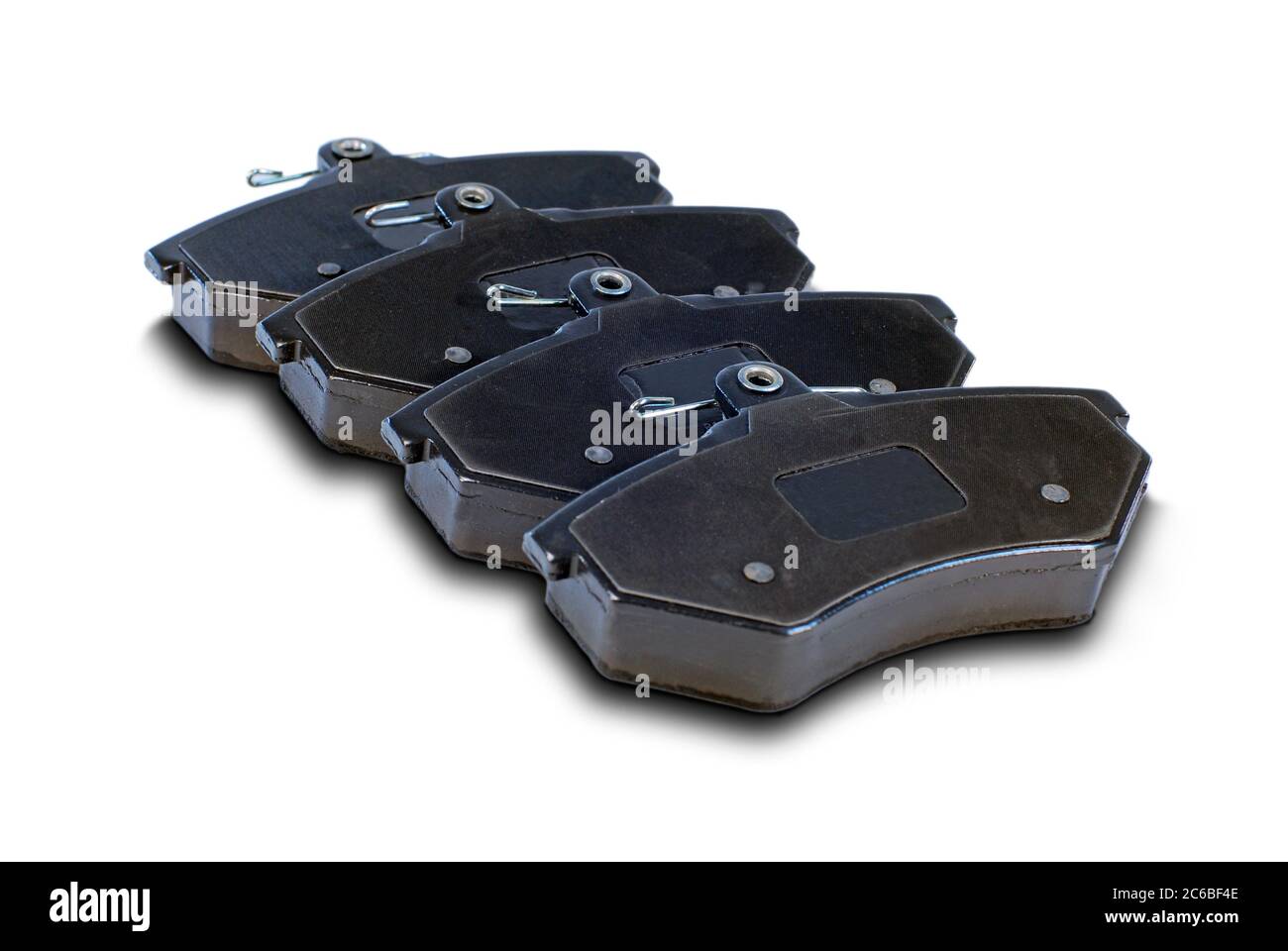 Plaquettes de frein, quatre plaquettes de frein pour voiture, pièce pour système de freinage à disque Banque D'Images