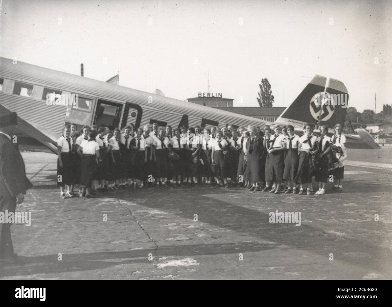 BDM sur le terrain d'aviation Heinrich Hoffmann photographies 1934