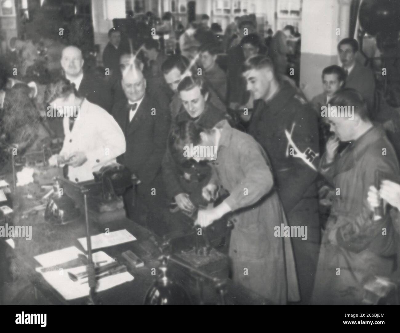 Concours professionnel impérial, groupe de balayage de cheminée Heinrich Hoffmann photographies 1934 photographe officiel d'Adolf Hitler, et un politicien et éditeur nazi, qui était un membre du cercle intime d'Hitler. Banque D'Images