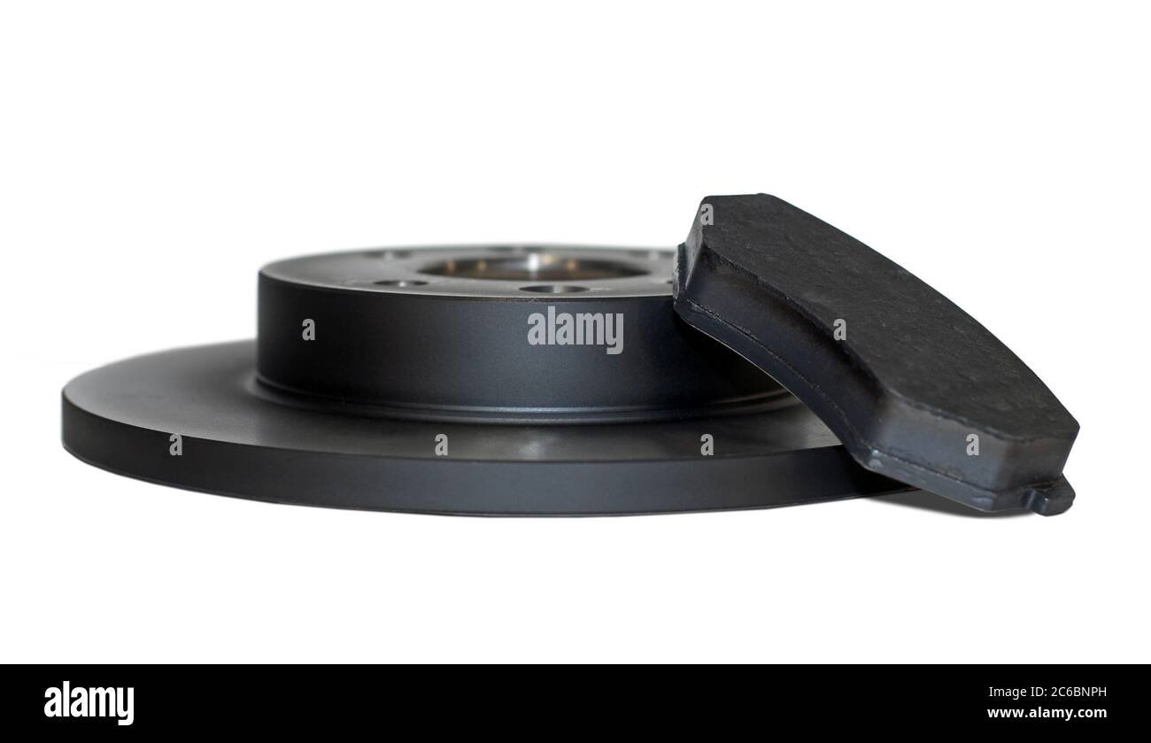 Plaquette de frein et disque de frein, une plaquette de frein et un nouveau disque de frein pour la voiture Banque D'Images