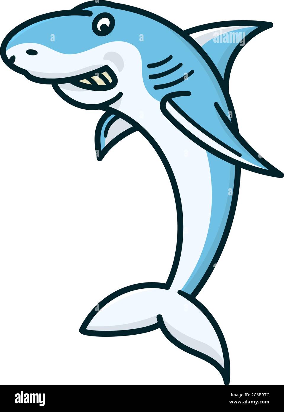 Illustration vectorielle isolée de personnage de dessin animé de requin pour la Journée des Awarenesss du requin le 14 juillet. Symbole poisson carnivore. Illustration de Vecteur Illustration vectorielle isolée de personnage de dessin animé de requin pour la Journée des Awarenesss du requin le 14 juillet. Symbole poisson carnivore. Illustration de Vecteur