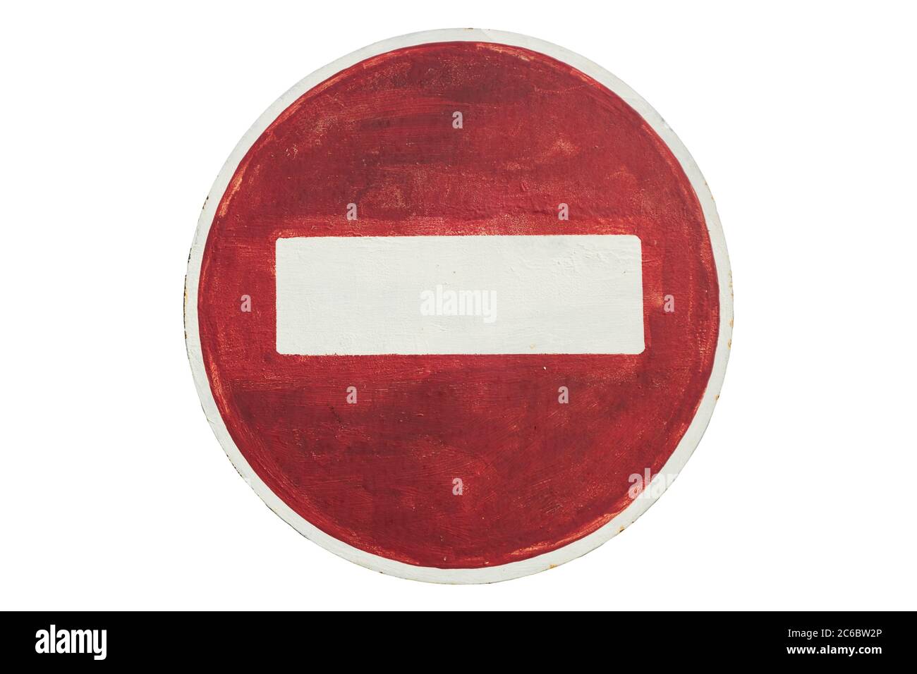 Panneau de signalisation rouge rond Banque de photographies et d’images ...