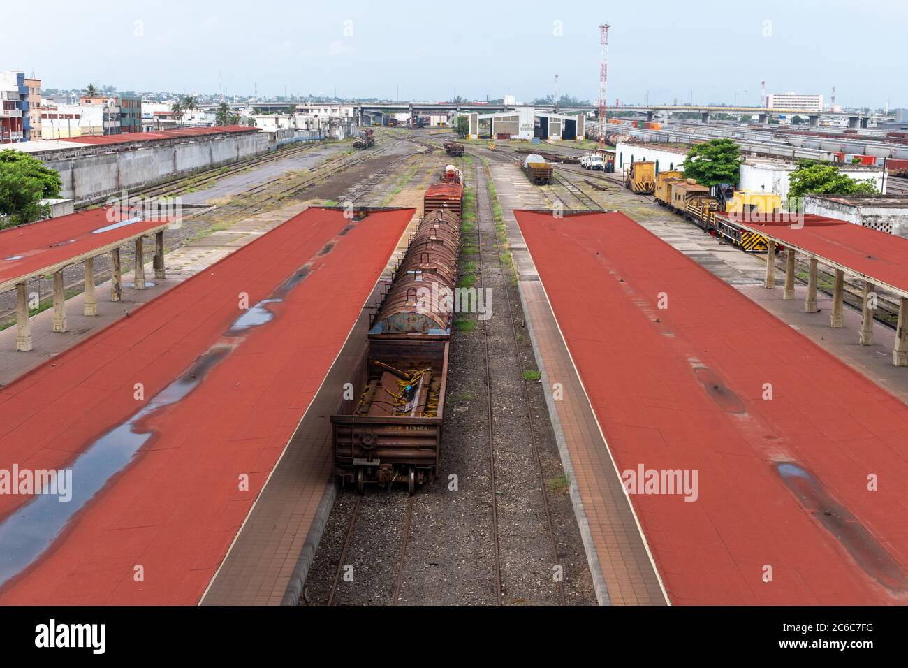 Cette gare mexicaine n'est plus utilisée Banque D'Images