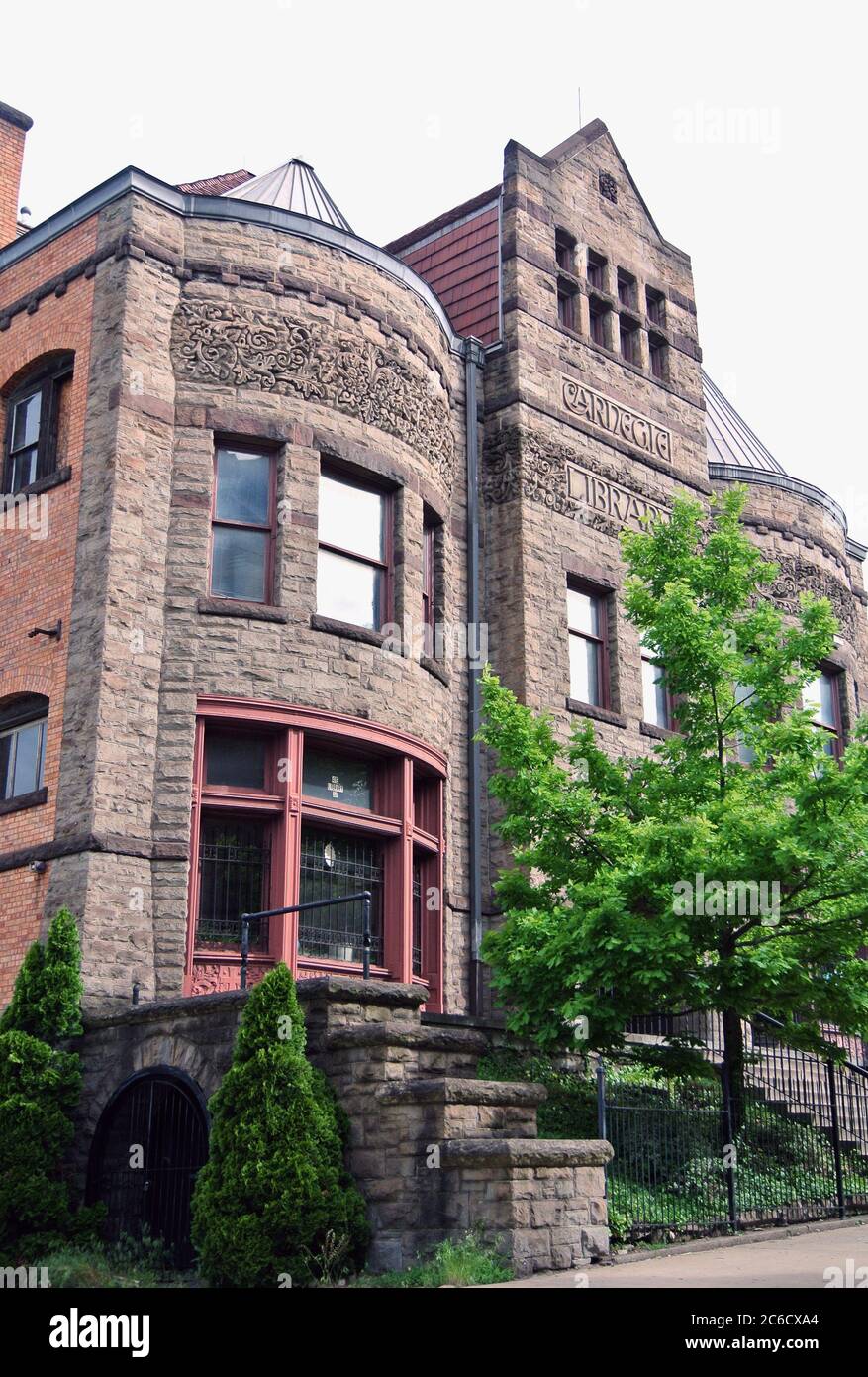 bibliothèque carnegie Braddock Pennsylvania Banque D'Images