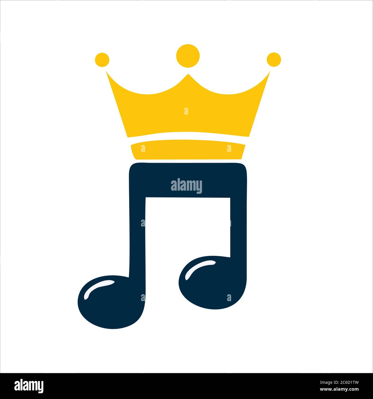 Icône musique. Icône de notes musicales isolée sur fond blanc de la collection musicale. Notes de musique icône notes de musique tendance et moderne symbole pour logo. Illustration de Vecteur