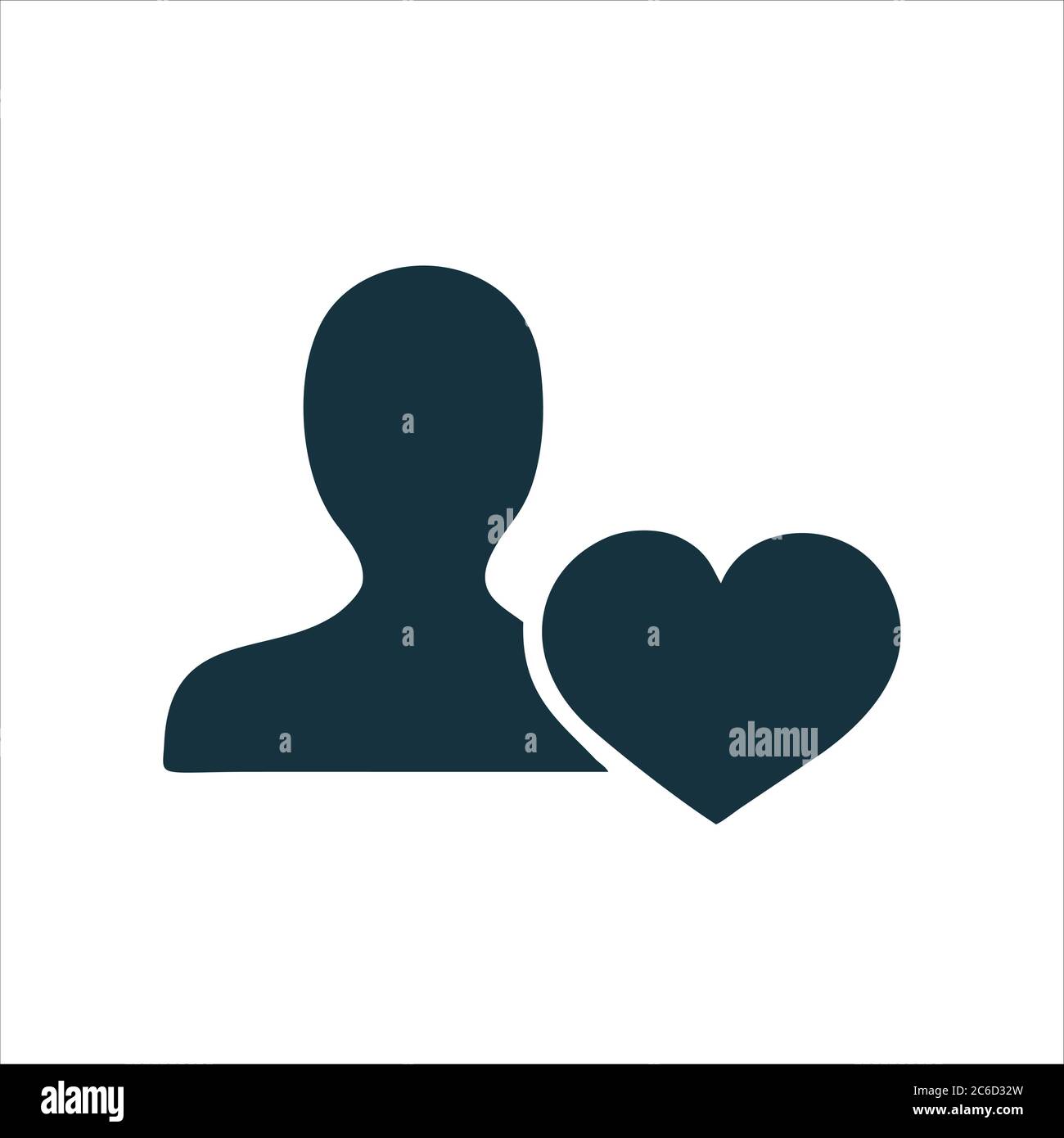 Icône cœur. Icône en forme de coeur noir isolée avec fond blanc. Icône cœur eps. Icône en forme de cœur. Logo icône coeur. Icône en forme de cœur. Illustration de Vecteur